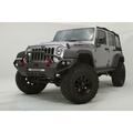 Fab Fours Jk Vengeance Front Bumper With Pre-Runner Guard For 07-17 Jeep, Matte Black FFBJK07-D1852-1